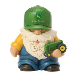 Jim Shore John Deere Gnome Holding Tractor